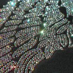 AB Crystal Angel Wings Iron On Rhinestone Heat Transfer Bling Patch